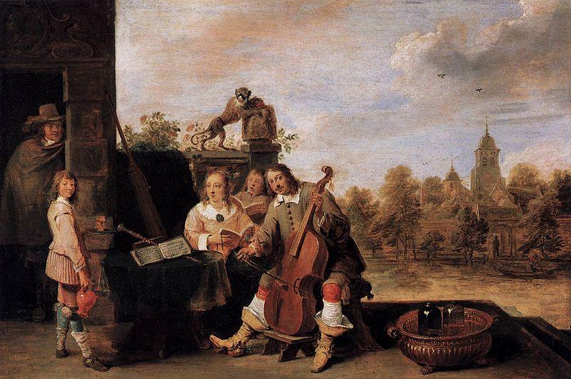 David Teniers the Younger The Painter and His Family oil painting image